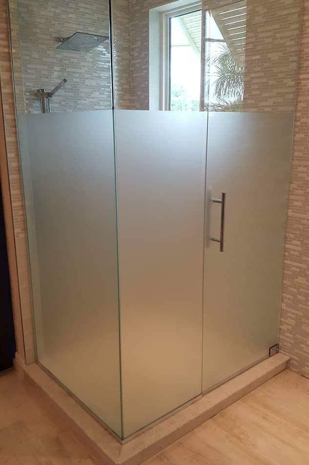 Frosted Glass Shower